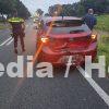 Kop staart botsing op de Mondenweg bij 1e Exloermond N379
