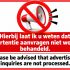Melding_ geen advertentieaanvragen